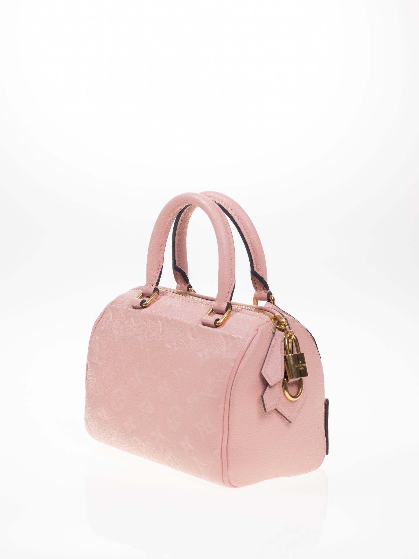 LOUIS VUITTON SPEEDY 20 Bandouliere Empreinte Rose