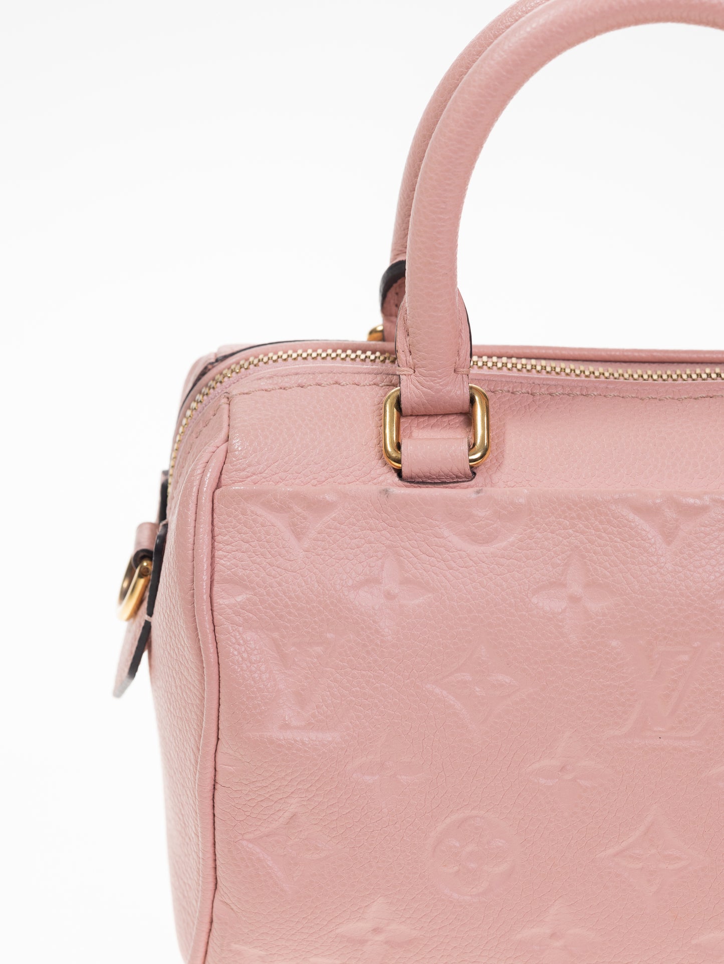 LOUIS VUITTON SPEEDY 20 Bandouliere Empreinte Rose