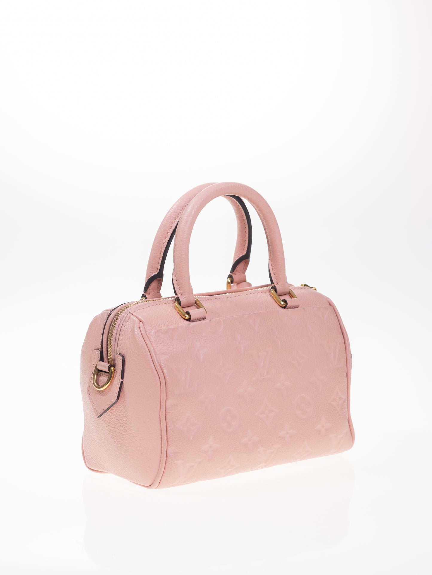 LOUIS VUITTON SPEEDY 20 Bandouliere Empreinte Rose