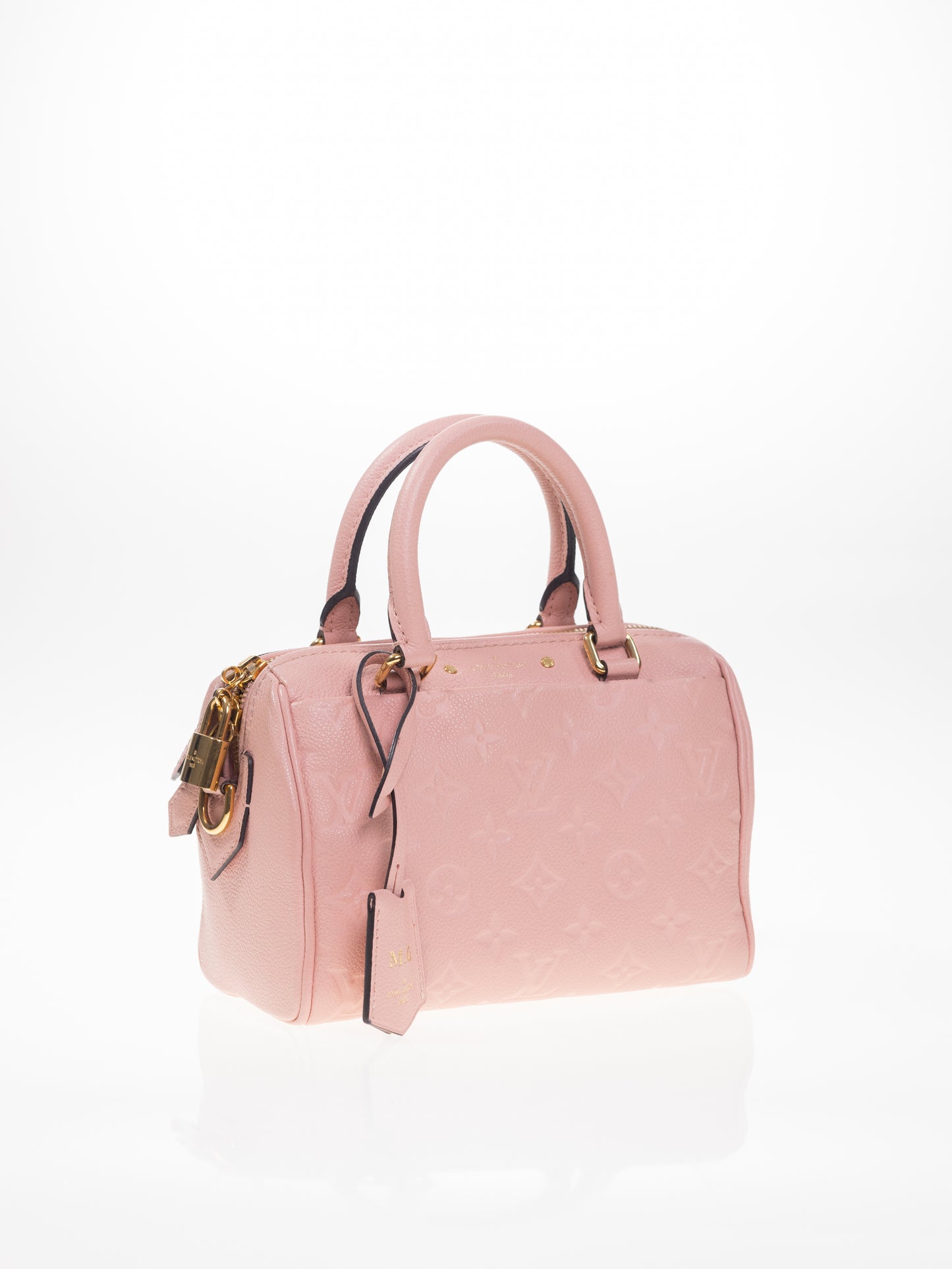 LOUIS VUITTON SPEEDY 20 Bandouliere Empreinte Rose