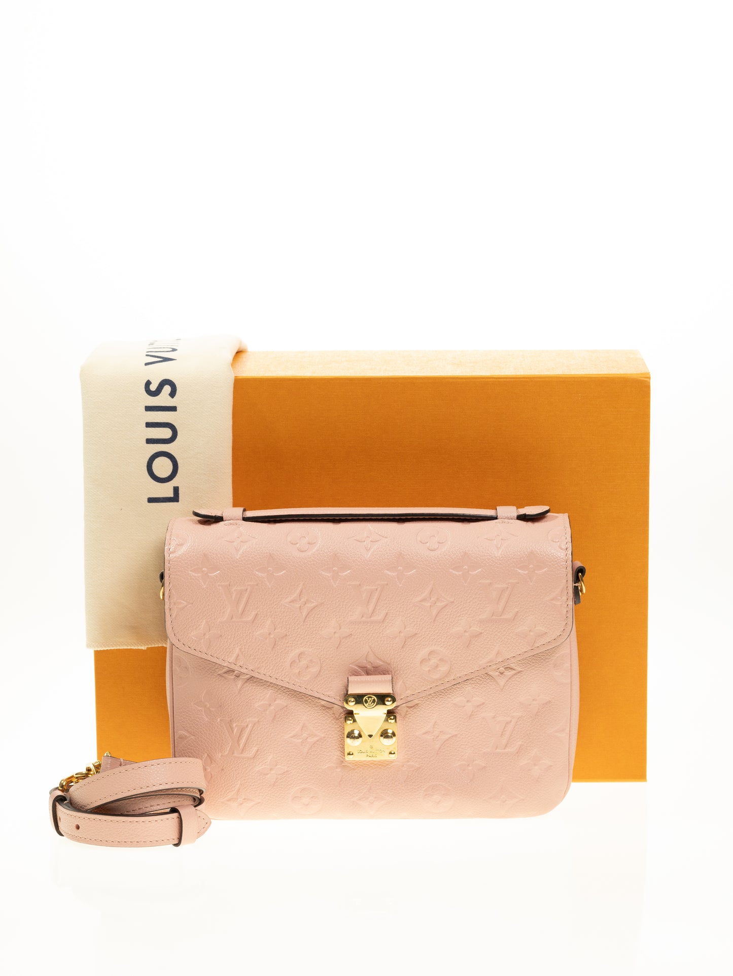 LOUIS VUITTON Pochette Metis Empreinte Rose