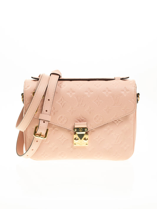 LOUIS VUITTON Pochette Metis Empreinte Rose