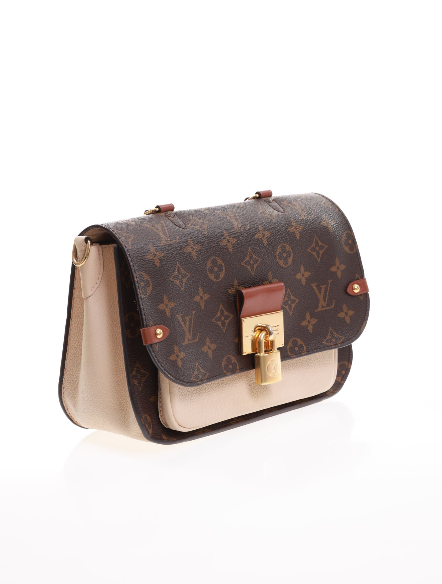 Borsa a spalla e a tracolla in maglia LOUIS VUITTON N44022 color crema