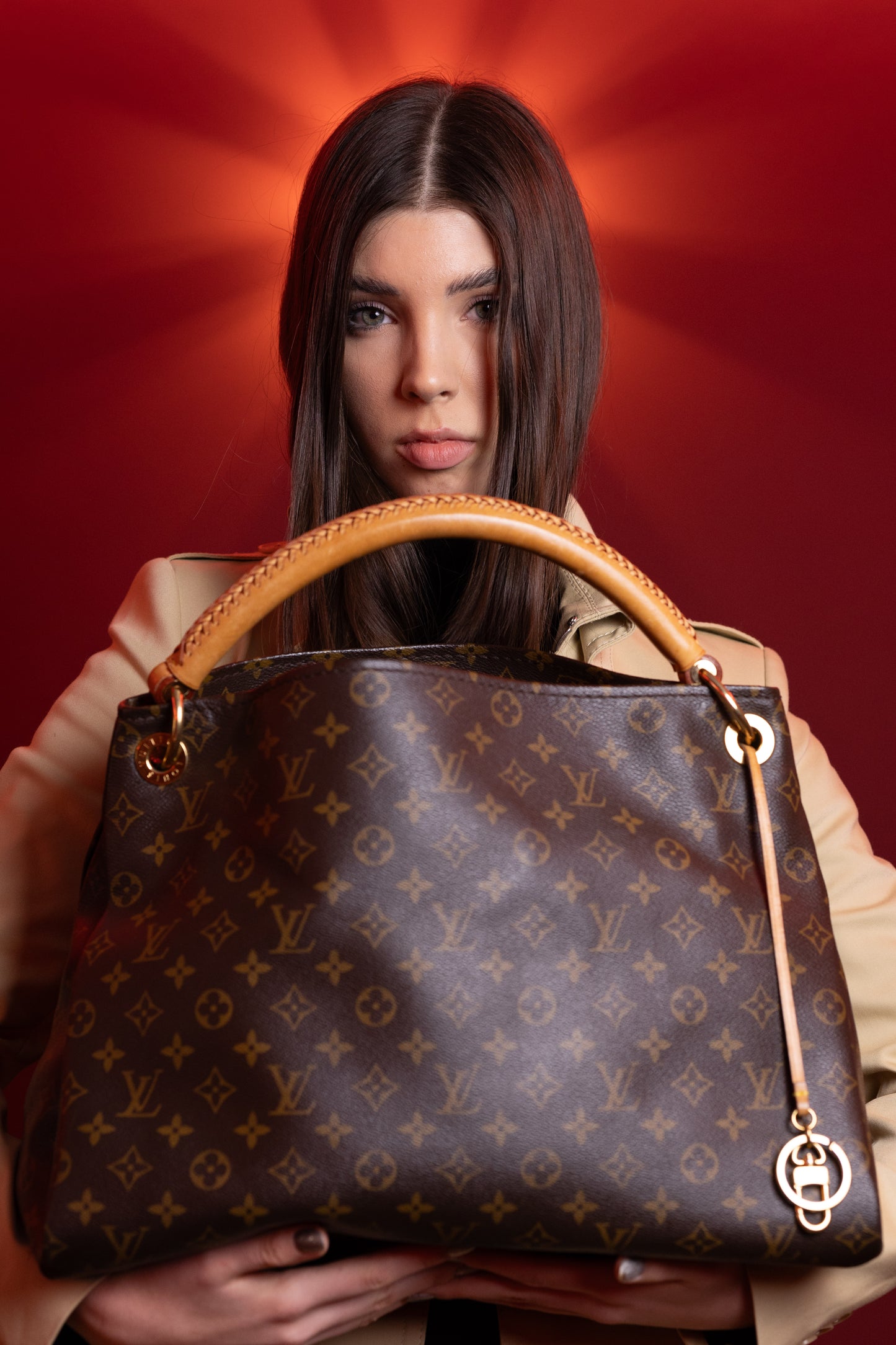 LOUIS VUITTON Artsy MM Monogram Braun