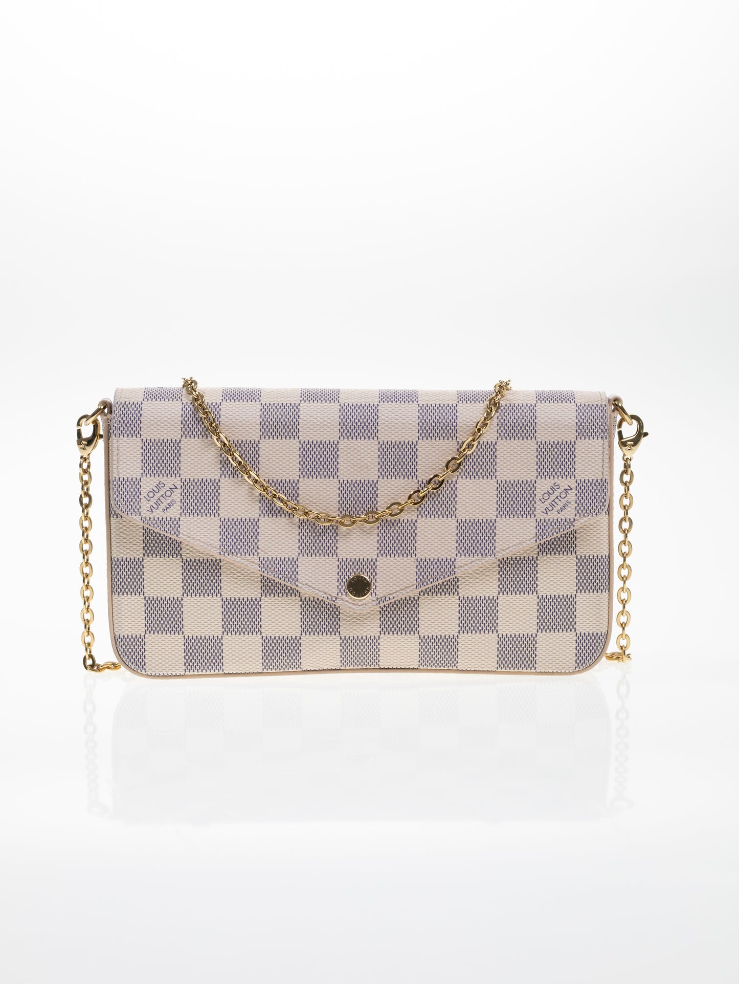 Louis Vuitton Felicie Damier Azur Rose