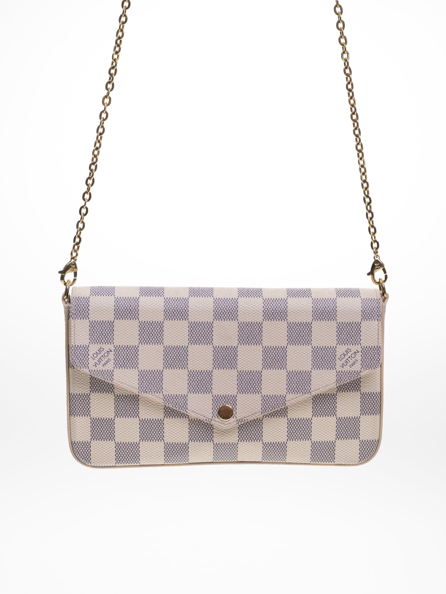 Louis Vuitton Felicie Damier Azur Rose