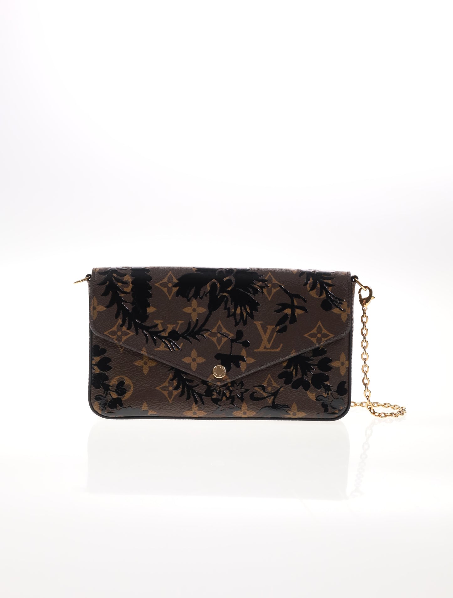 Louis Vuitton Felicie Monogram Blossom Noir inkl. Innenmäppchen