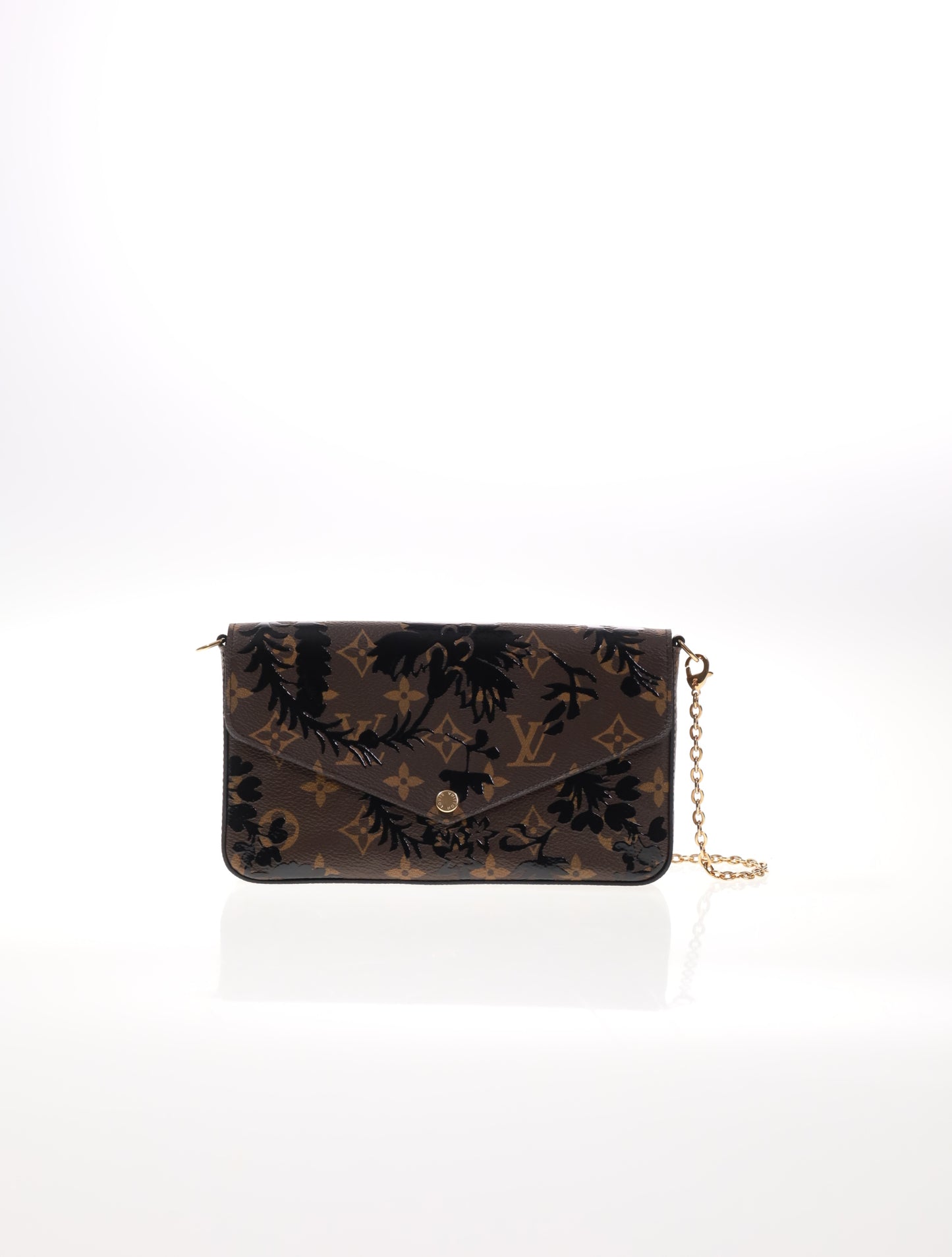 Louis Vuitton Felicie Monogram Blossom Noir inkl. Innenmäppchen