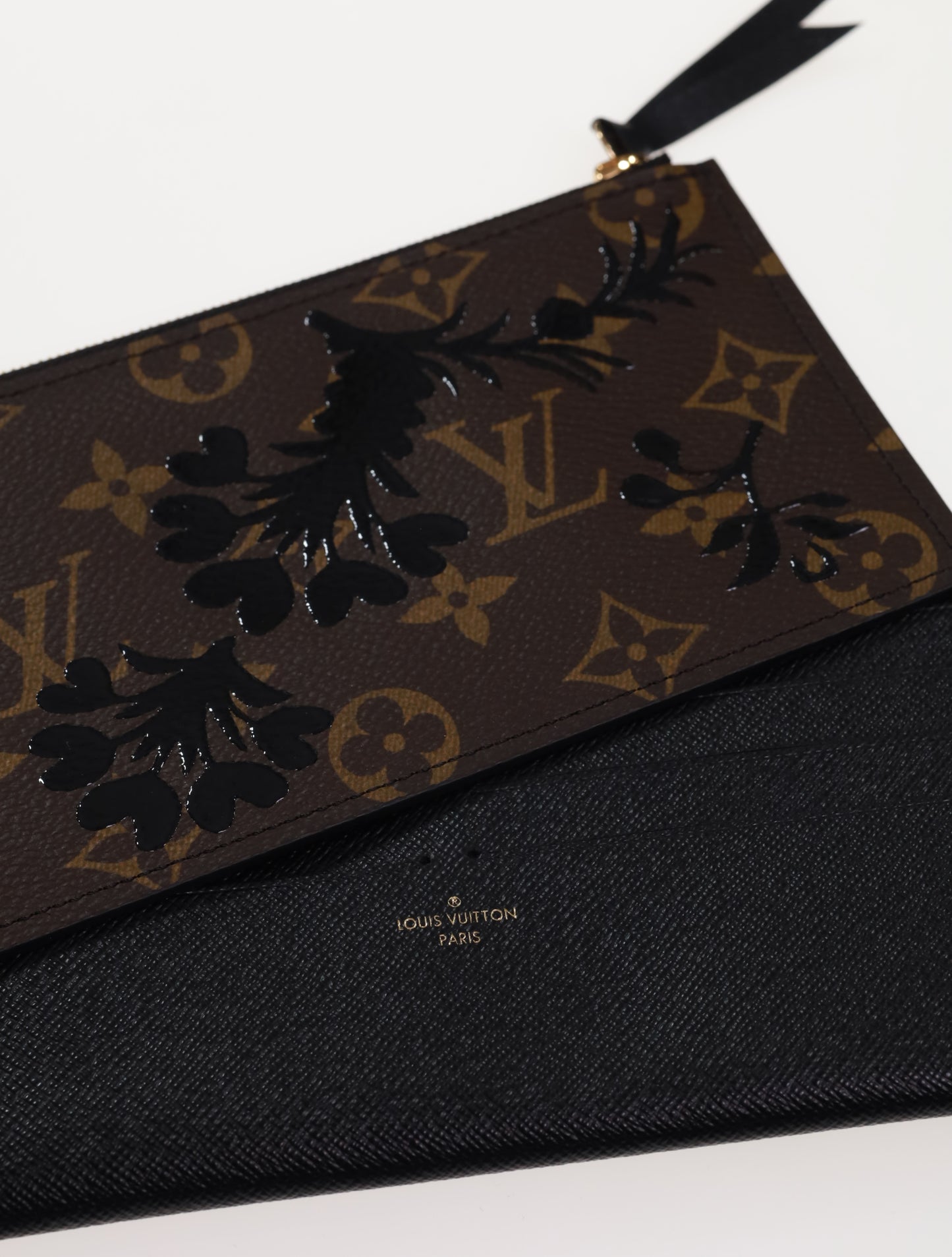 Louis Vuitton Felicie Monogram Blossom Noir inkl. Innenmäppchen