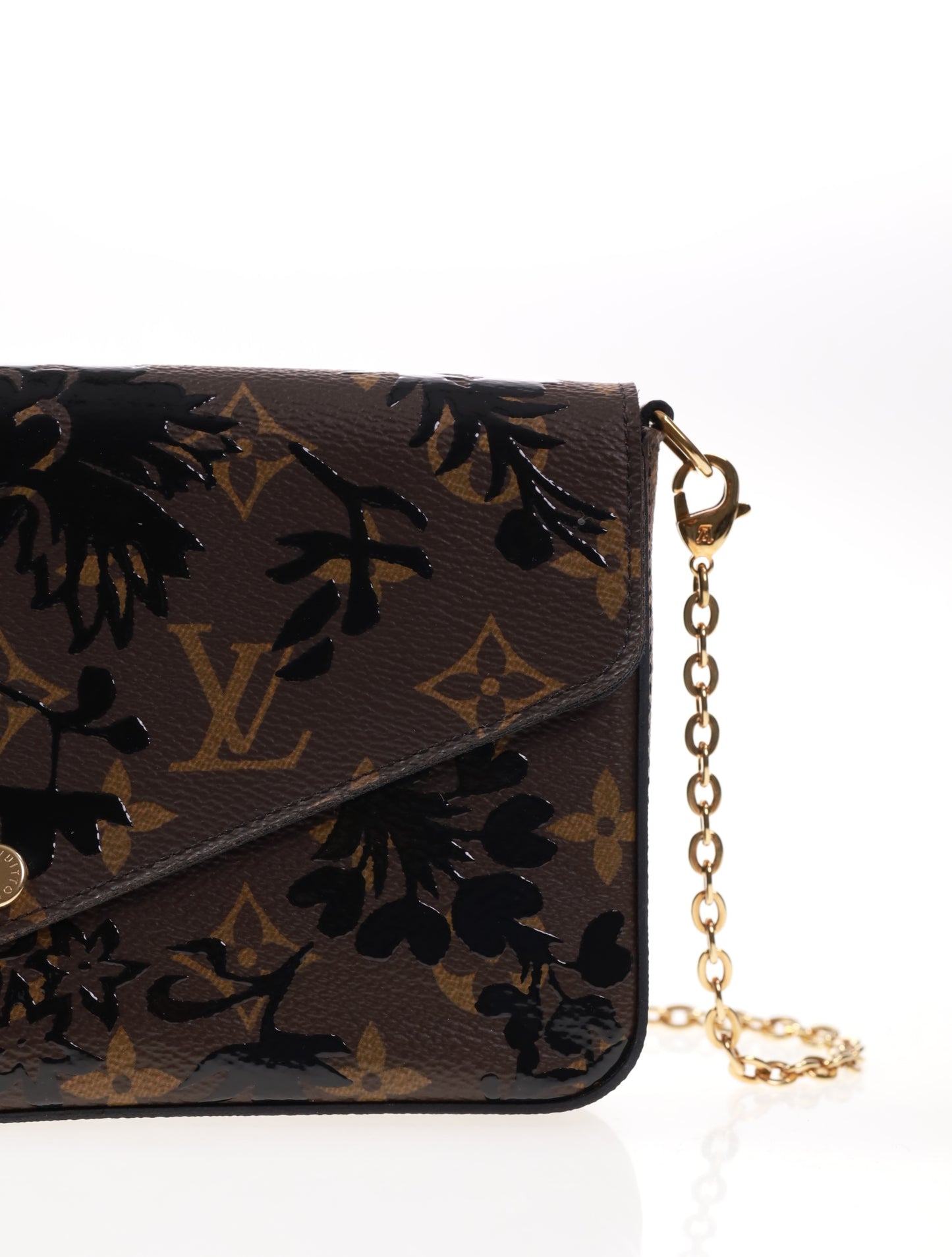 Louis Vuitton Felicie Monogram Blossom Noir inkl. Innenmäppchen