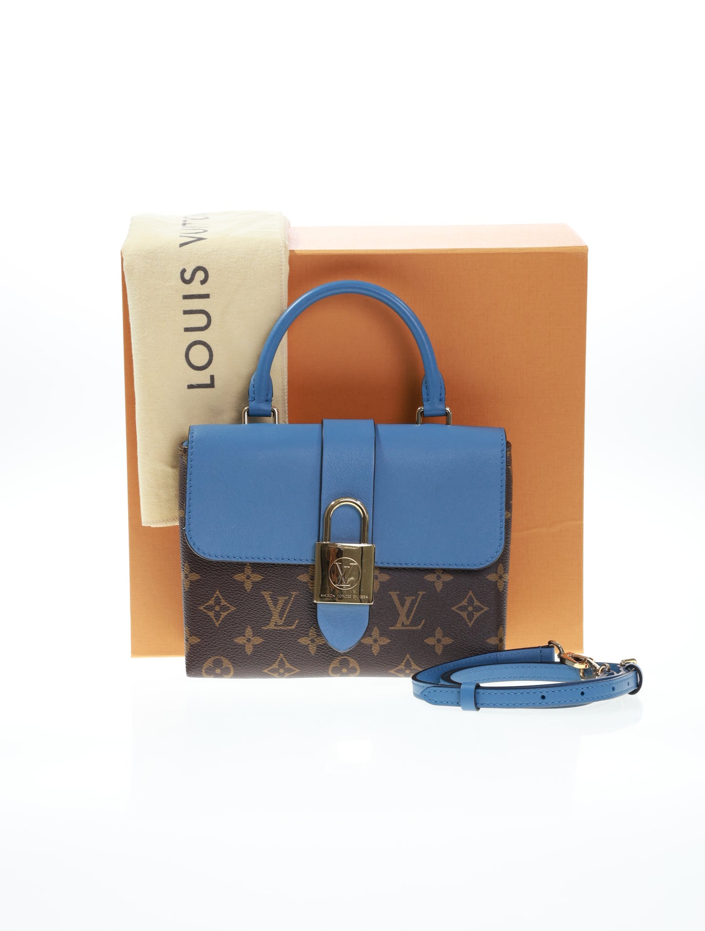 LOUIS VUITTON Locky BB Monogram Blau