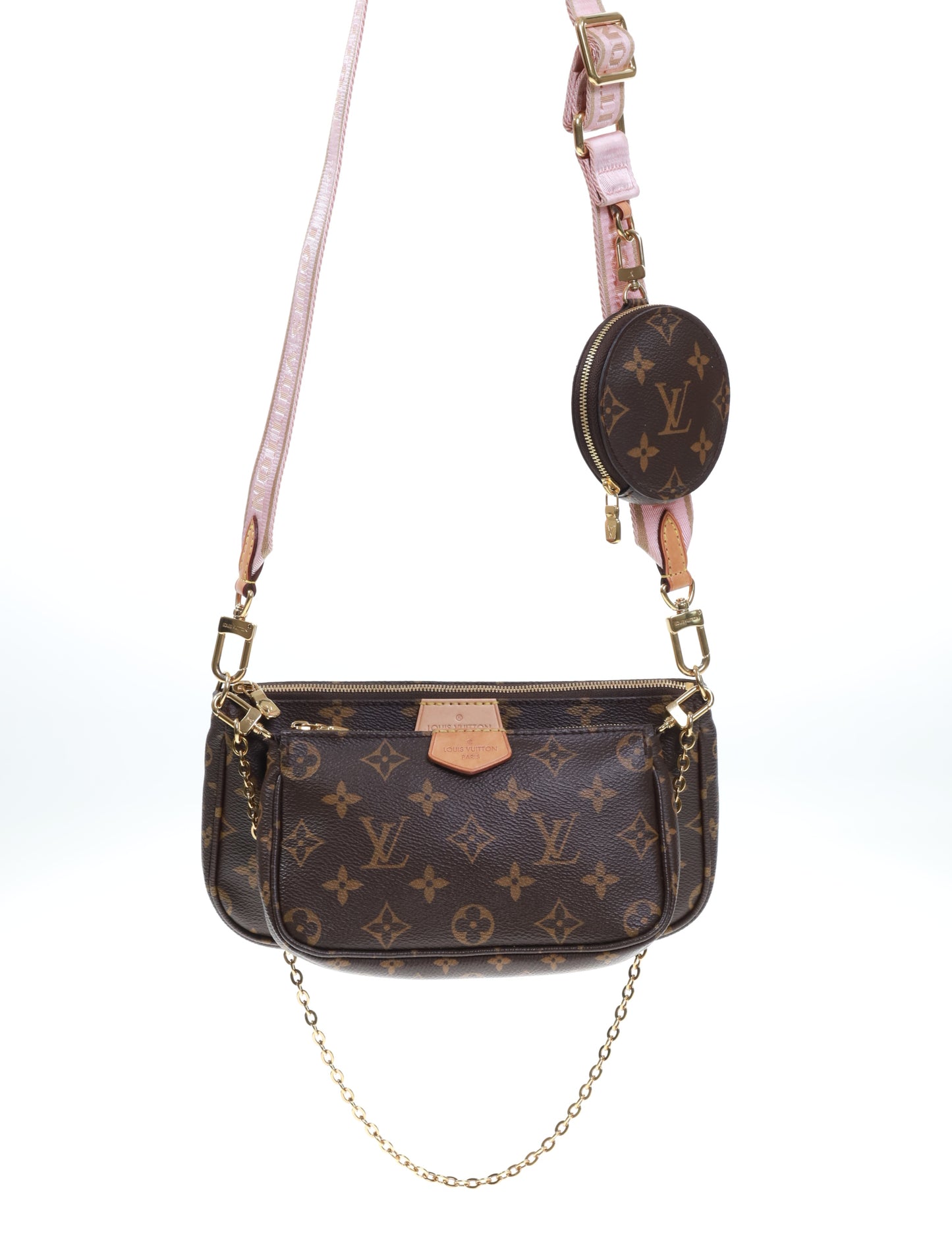 LOUIS VUITTON MULTI POCHETTE ACCESSOIRES M44840 ROSE