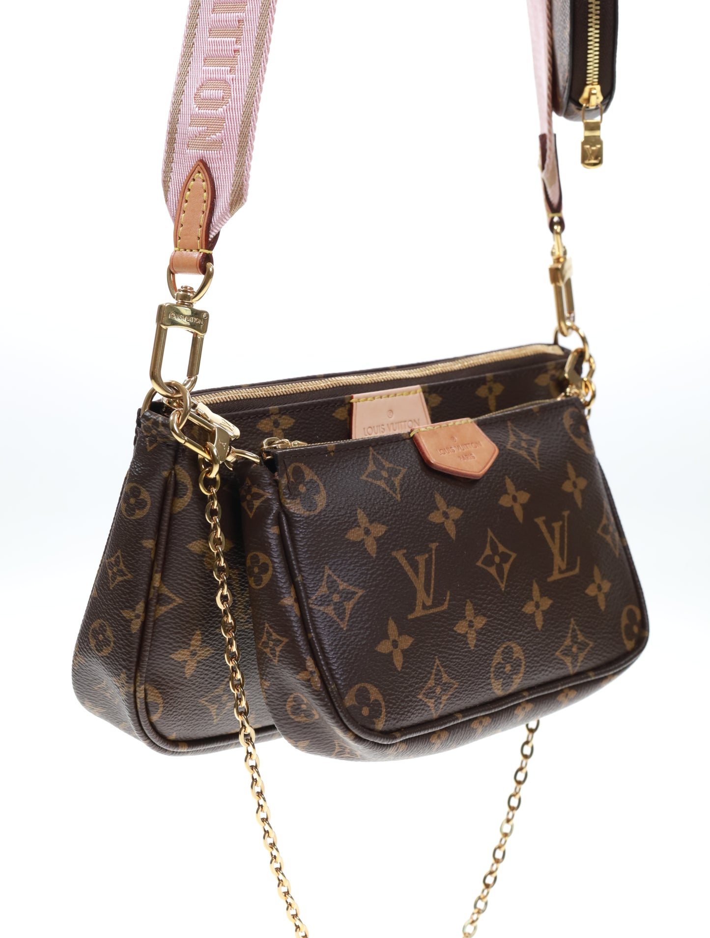 LOUIS VUITTON MULTI POCHETTE ACCESSOIRES M44840 ROSE