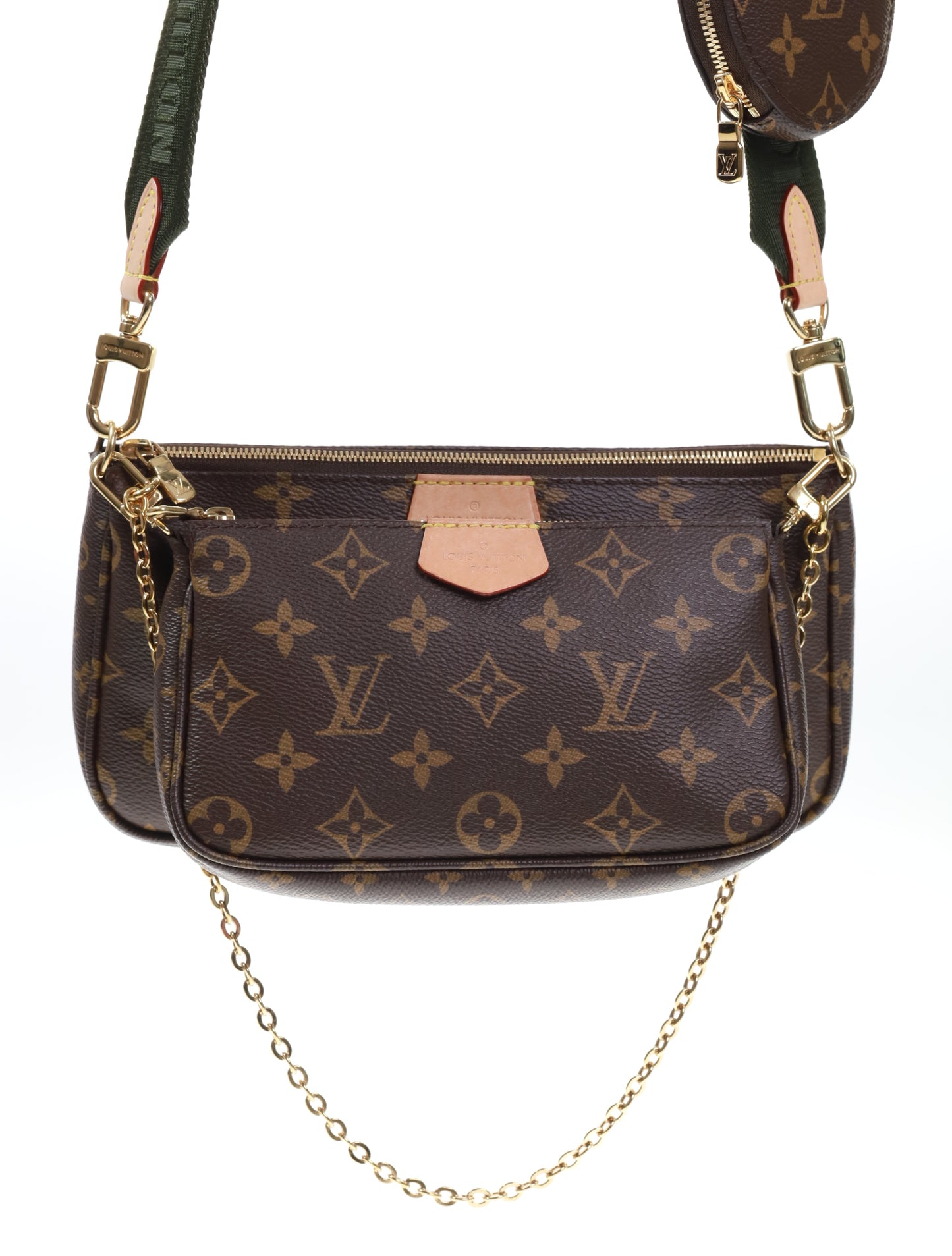 LOUIS VUITTON MULTI POCHETTE ACCESSOIRES M44813 KHAKI FULLSET