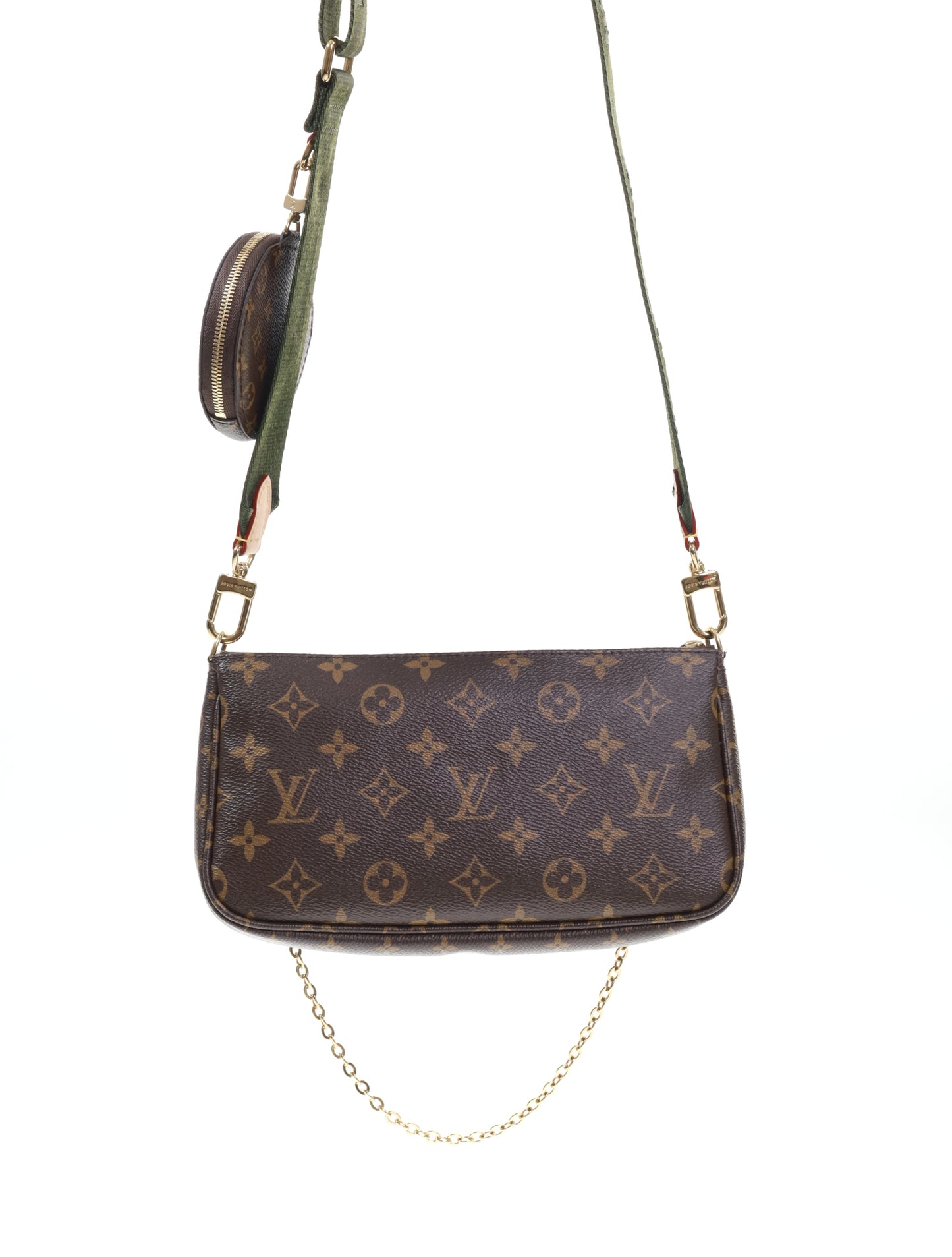 LOUIS VUITTON MULTI POCHETTE ACCESSOIRES M44813 KHAKI FULLSET