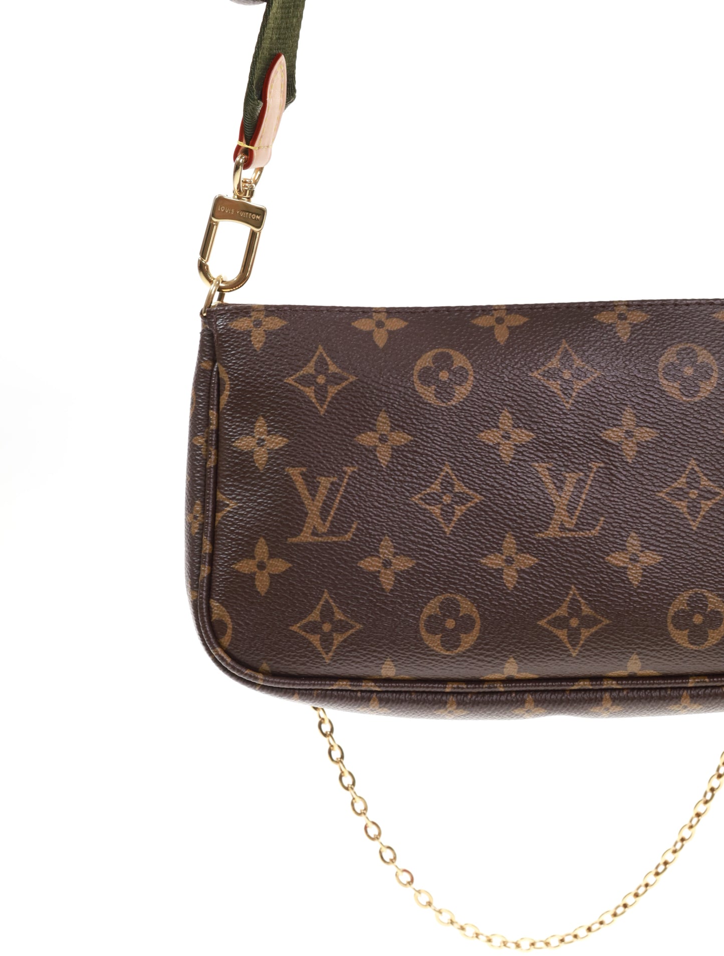 LOUIS VUITTON MULTI POCHETTE ACCESSOIRES M44813 KHAKI FULLSET