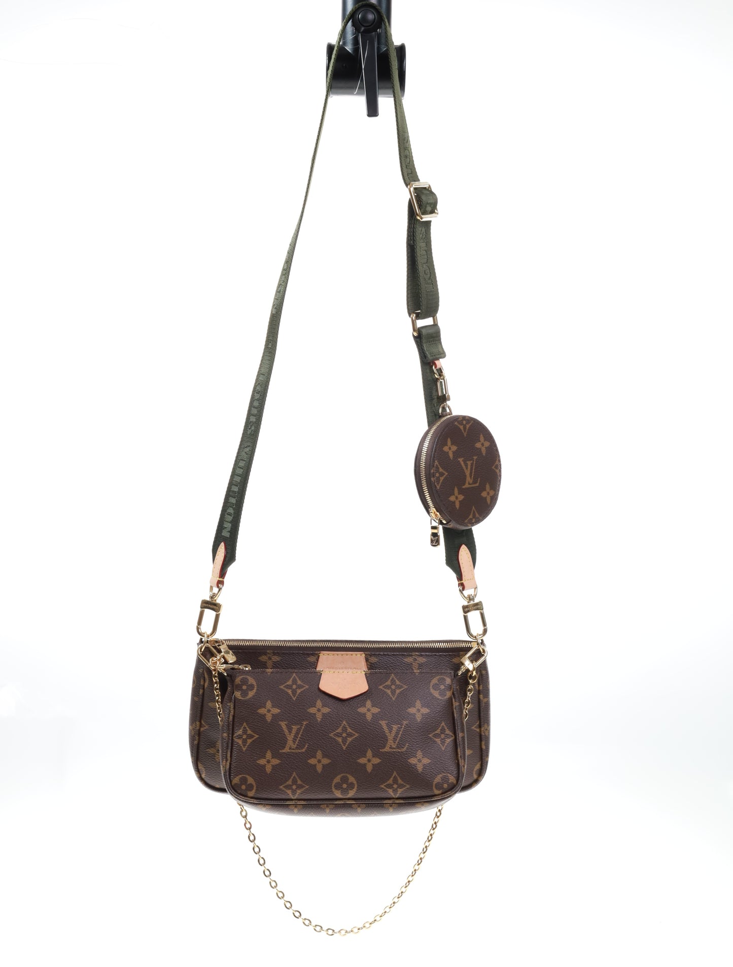 LOUIS VUITTON MULTI POCHETTE ACCESSOIRES M44813 KHAKI FULLSET