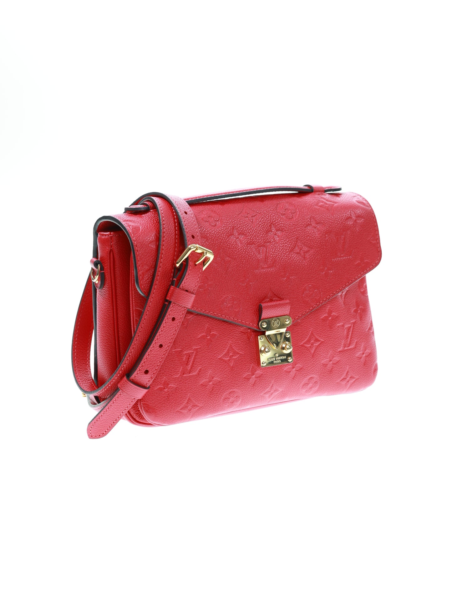 LOUIS VUITTON Pochette Metis Empreinte Red