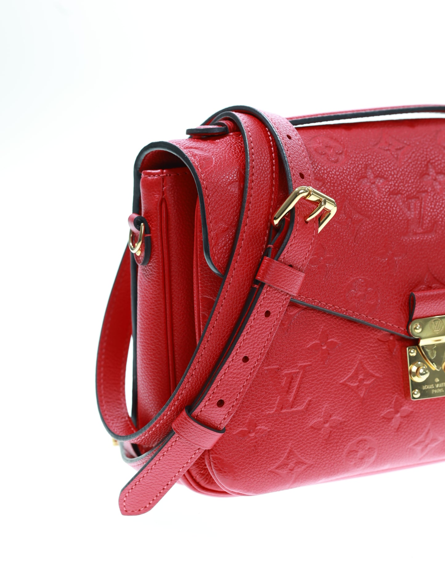 LOUIS VUITTON Pochette Metis Empreinte Red