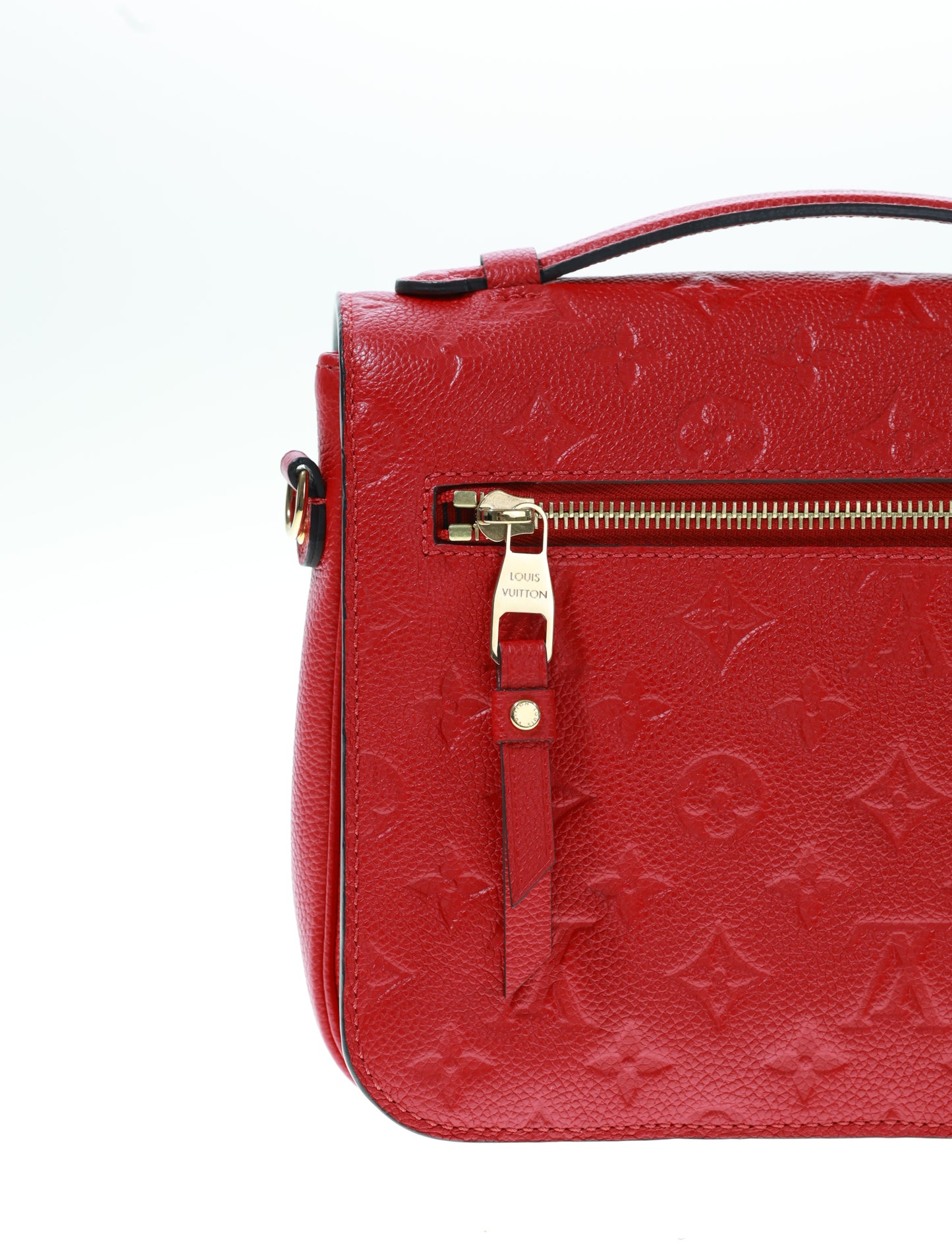 LOUIS VUITTON Pochette Metis Empreinte Red