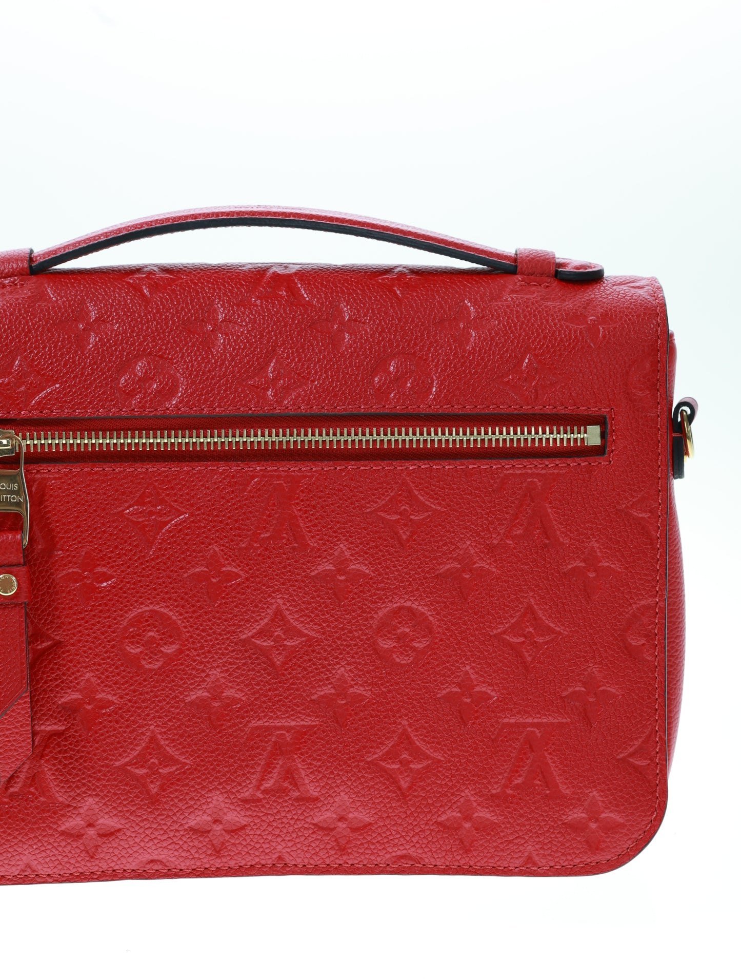 LOUIS VUITTON Pochette Metis Empreinte Red