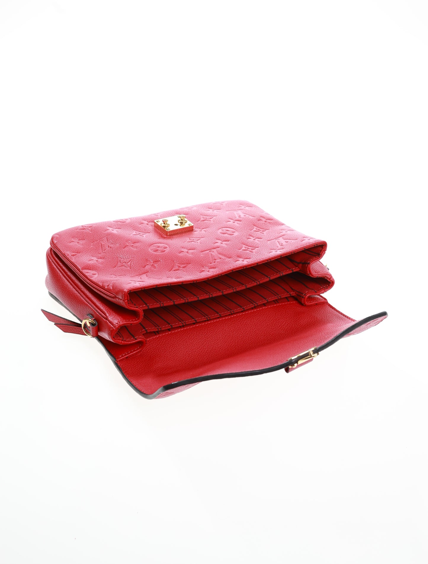 LOUIS VUITTON Pochette Metis Empreinte Red