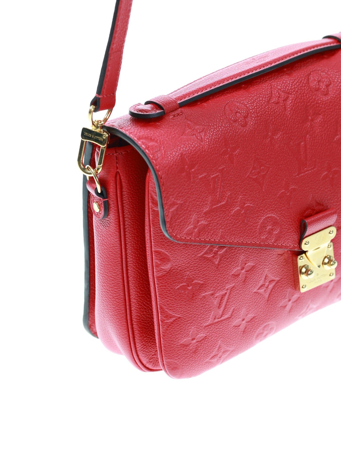 LOUIS VUITTON Pochette Metis Empreinte Red