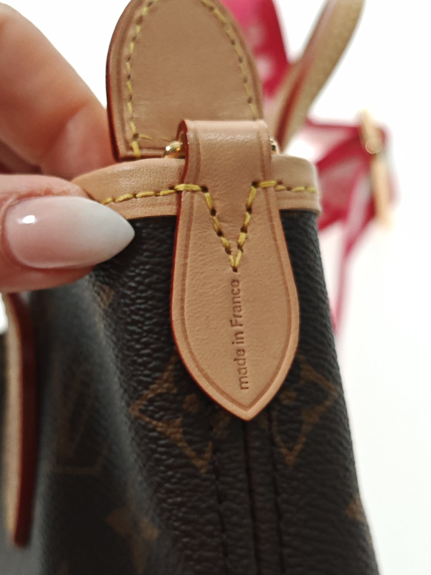 LOUIS VUITTON Neverfull BB Monogram Rose Peony M46786