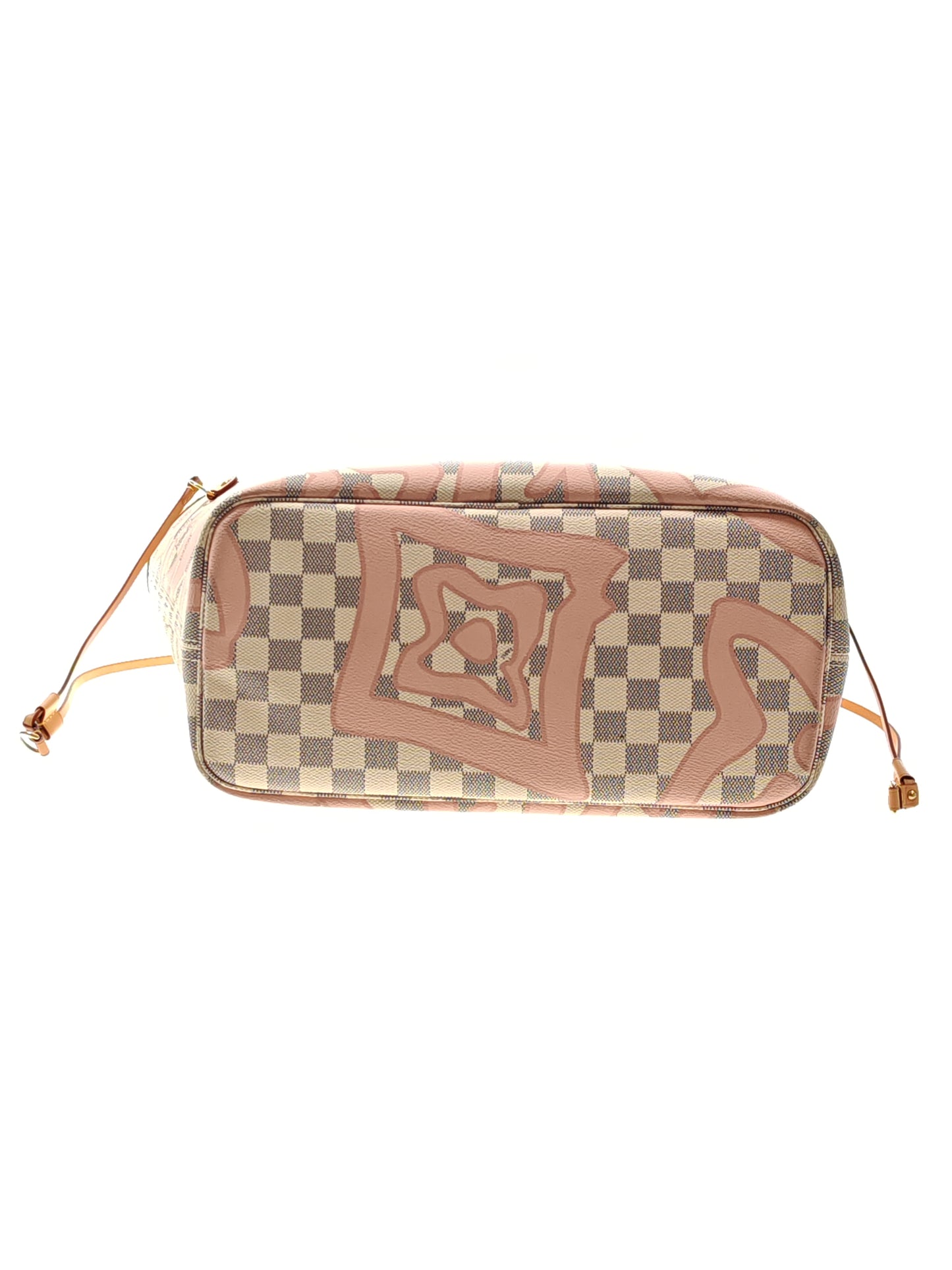 LOUIS VUITTON Neverfull MM Damier Azur Tahitienne Rose N41050