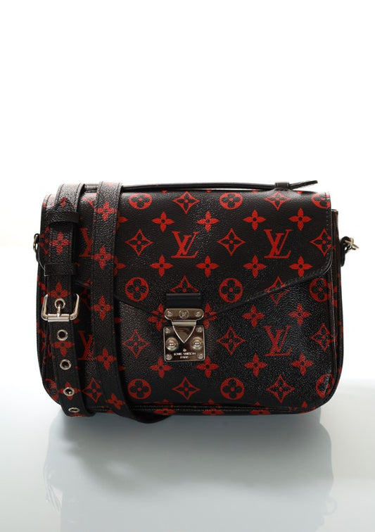 LOUIS VUITTON Metis Monogram Infrarouge Black-Red Cross-Body-Bag