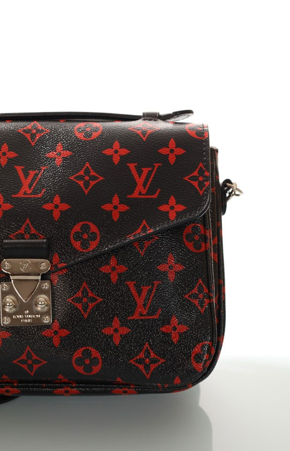 LOUIS VUITTON Metis Monogram Infrarouge Black-Red Cross-Body-Bag