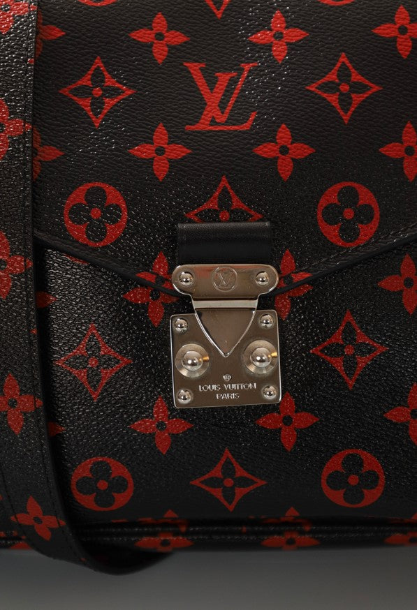 LOUIS VUITTON Metis Monogram Infrarouge Black-Red Cross-Body-Bag