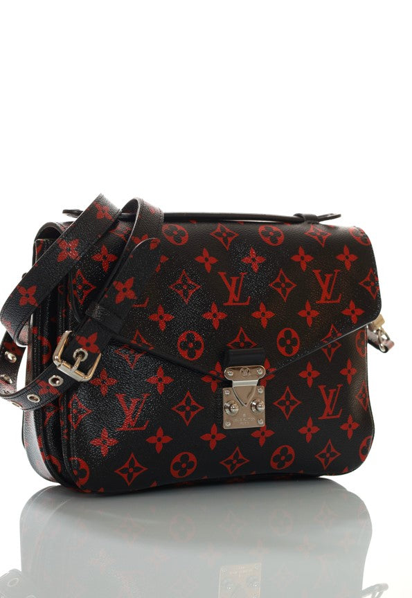 LOUIS VUITTON Metis Monogram Infrarouge Black-Red Cross-Body-Bag