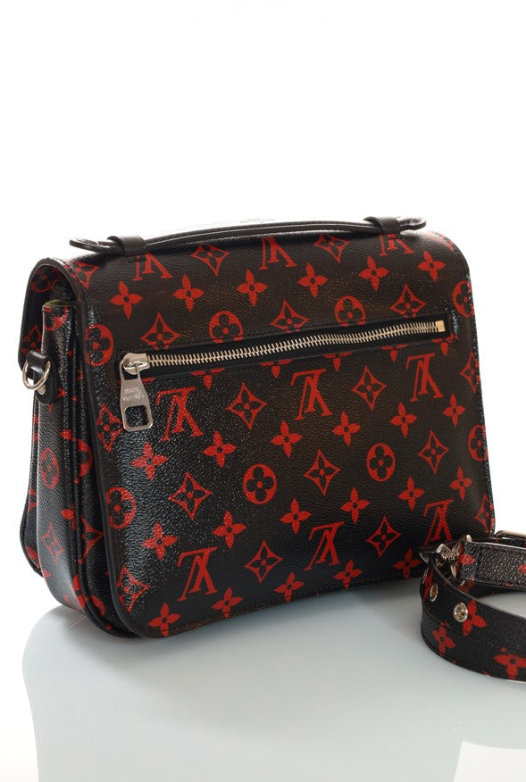 LOUIS VUITTON Metis Monogram Infrarouge Black-Red Cross-Body-Bag