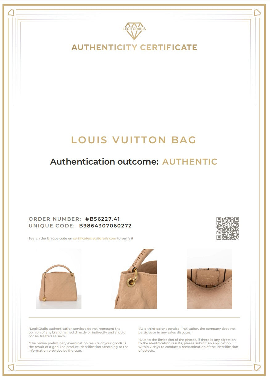 LOUIS VUITTON Artsy MM Monogram Empreinte Creme