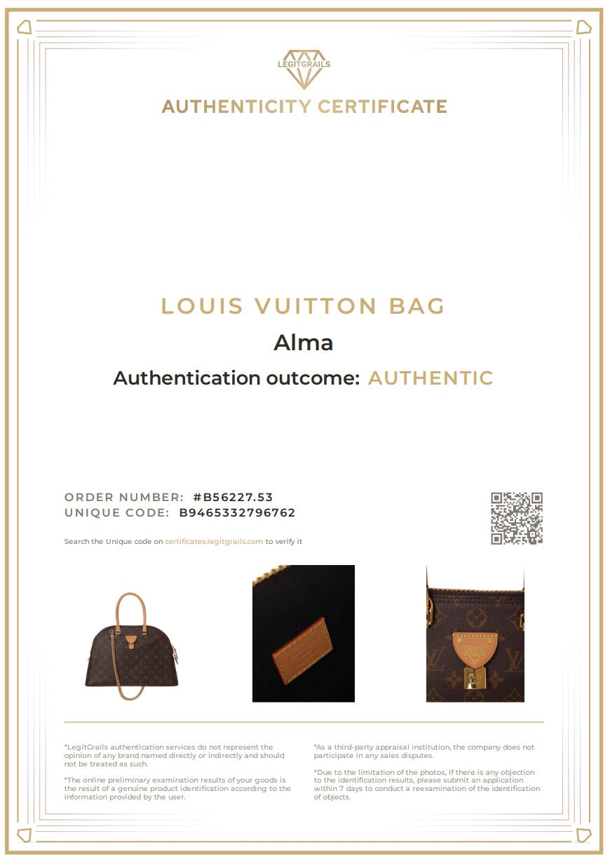 LOUIS VUITTON Alma Moon Monogram M44961 FULLSET RARITÄT