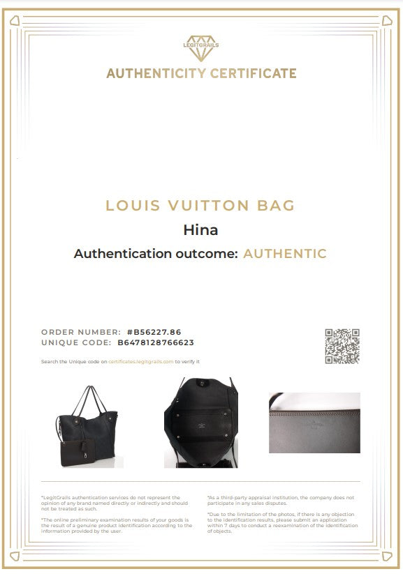 Borsa shopper con monogramma LOUIS VUITTON HINA MM Mahina