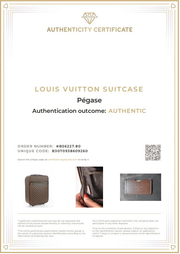 Valigia LOUIS VUITTON Pegase 55 Damier PÉGASE