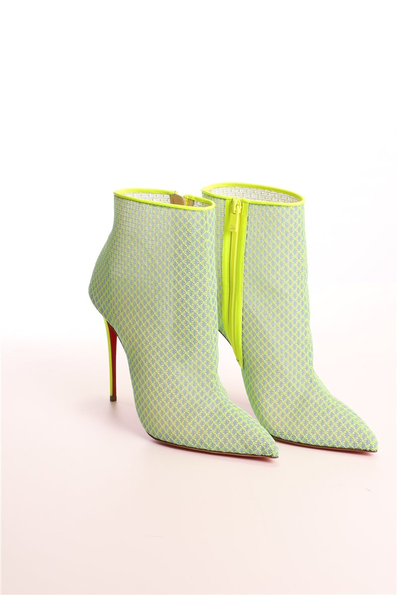 CHRISTIAN LOUBOUTIN ankle boots neon green size. 41 Gipsybootie